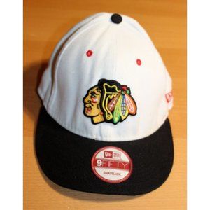 NHL Hockey Chicago Blackhawks Snapback Hat Cap One Size New Era 9Fifty White